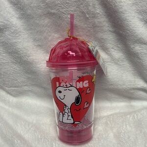 BNWT Peanuts Flashing Light Up Cup: Snoopy & Woodstock “you are so loved”
